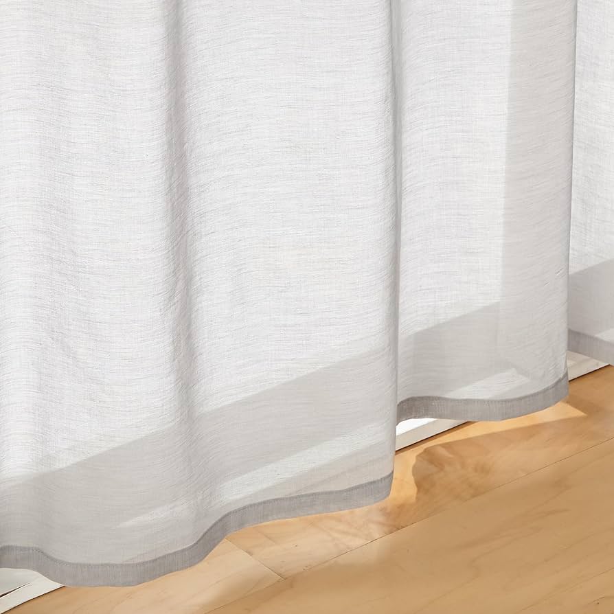 【無印良品】綿ボイル　ノンプリーツ　カーテン 無印良品 綿ボイルノンプリーツカーテン 幅100×丈103cm用 オフ白